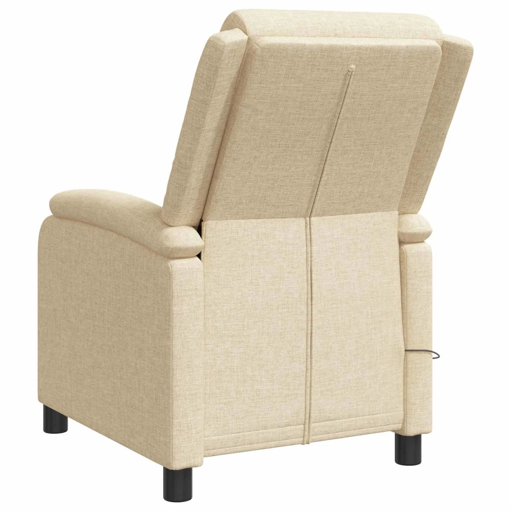 Poltrona Massaggiante Crema Tessuto 42034876