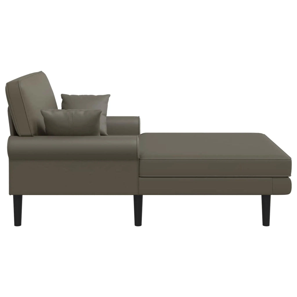 Chaise longue Grigio Similpelle 42048096