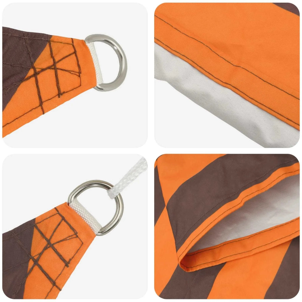 Vela da ombra solare Arancione e Marrone 3 x 4 x 4 m 42031145