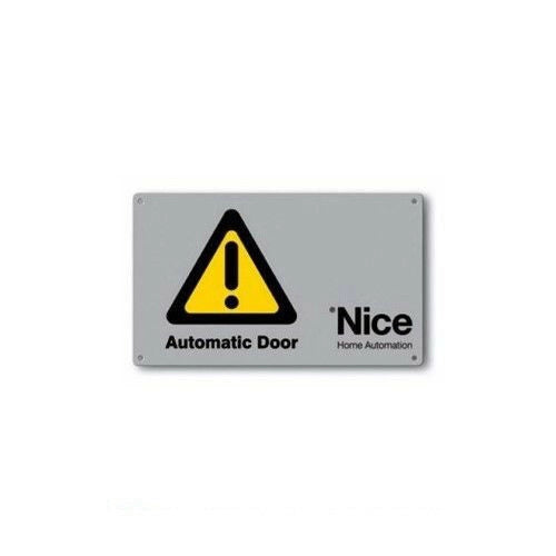 NICE TS TABELLA SEGNALETICA PER SISTEMA AUTOMAZIONE MOBY 5000 AUTOMATISMI