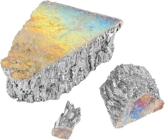 Bismuto Metallo Ingotto Chunk 1000g 9999 Puro Bismuto Cristalli Geodi - Kristallen Vissen Lokt - Contenuto necessario