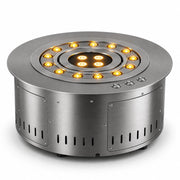 Camino elettrico a Vapore Acqueo 3D bruciatore inserto tondo da incasso d.35 ROUND3D350