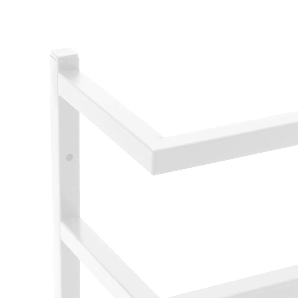 Portasciugamani universale da bagno 96 cm acciaio bianco 02_0001638