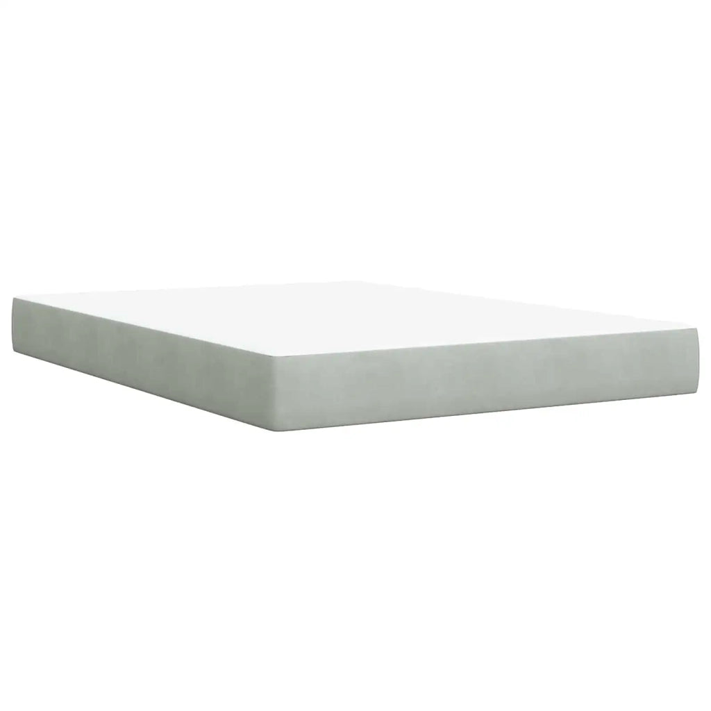 Letto con contenitore LED e materasso Grigio Chiaro 3459192