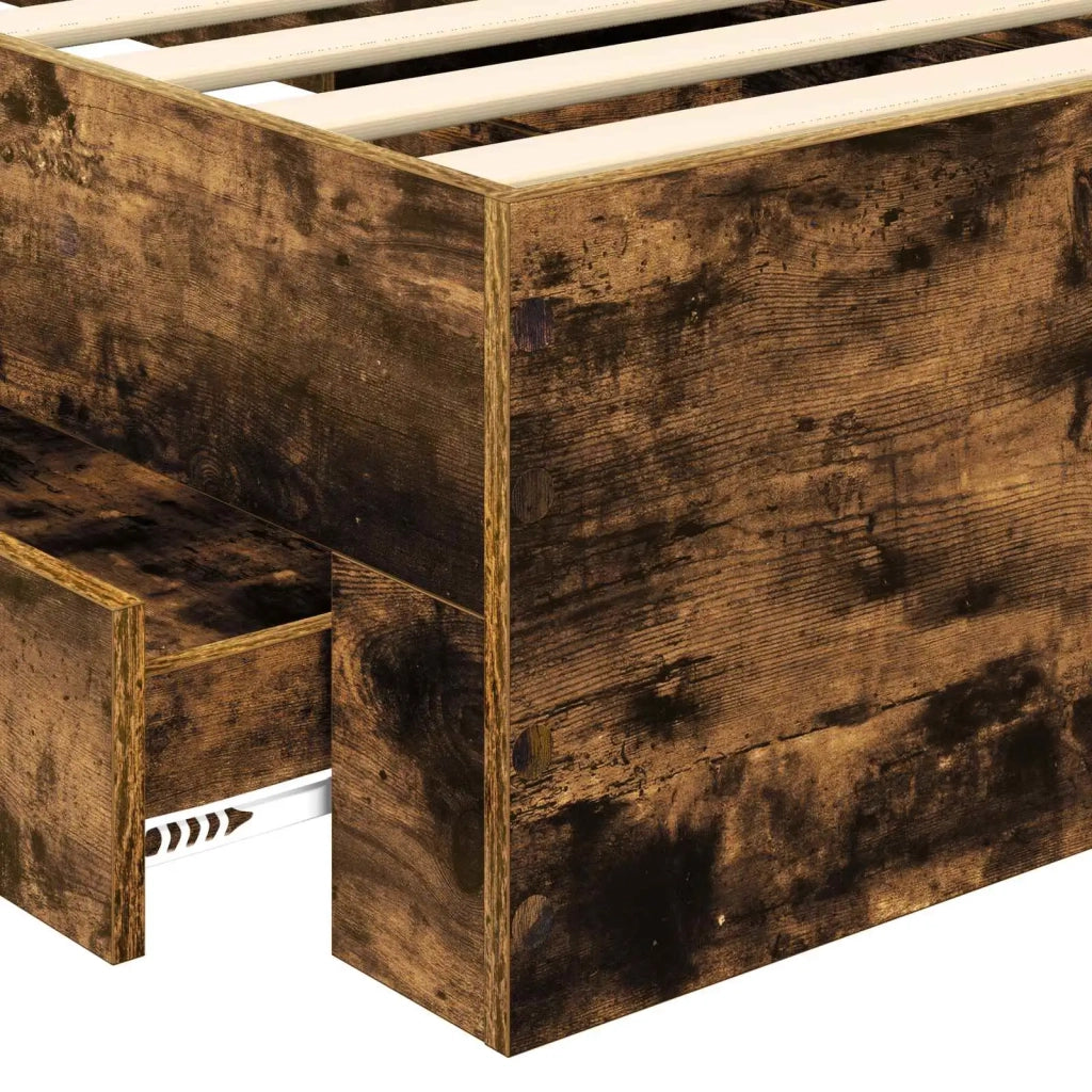 Struttura del letto Rovere fumé 90 x 190 cm Legno multistrato 3413251