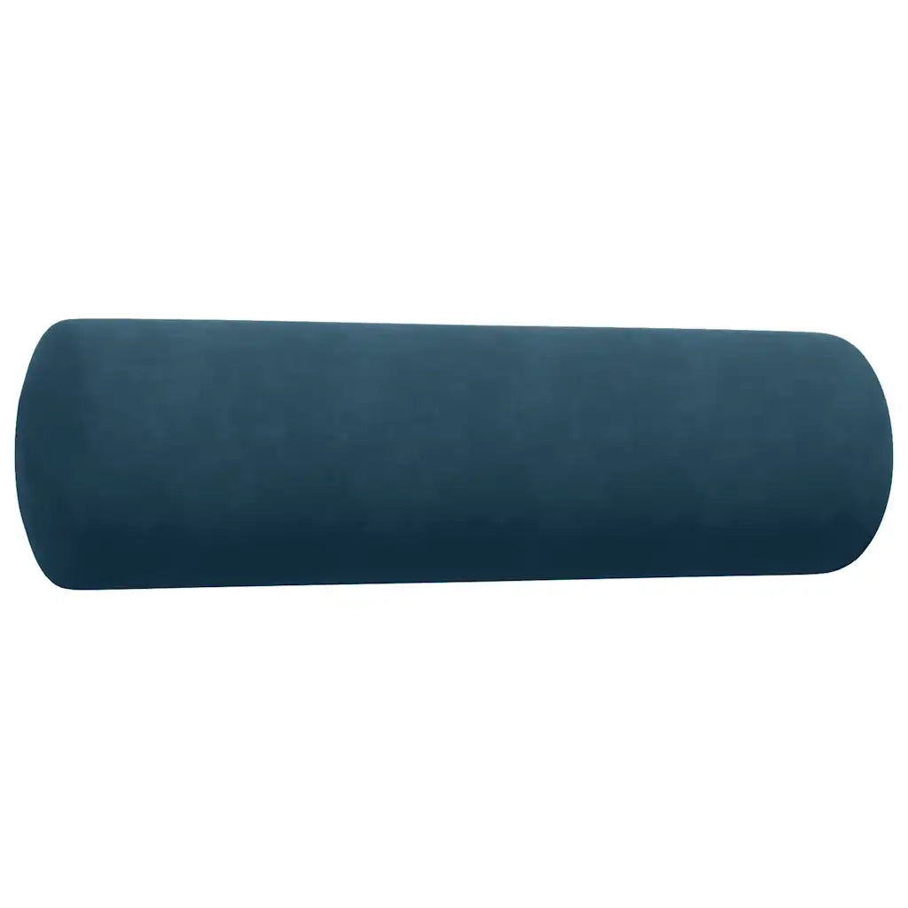 Set di Divani 3 pz con Cuscini e Rinforzi Blu in Velluto 3278510