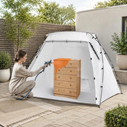 DIY Spray Paint Booth, Protective Tent, White, 228 X 158 X 158 Cm, 210D Oxford Fabric, Portable Spray Paint Stand, DIY Hobby Painting Station With Ventilation Openings