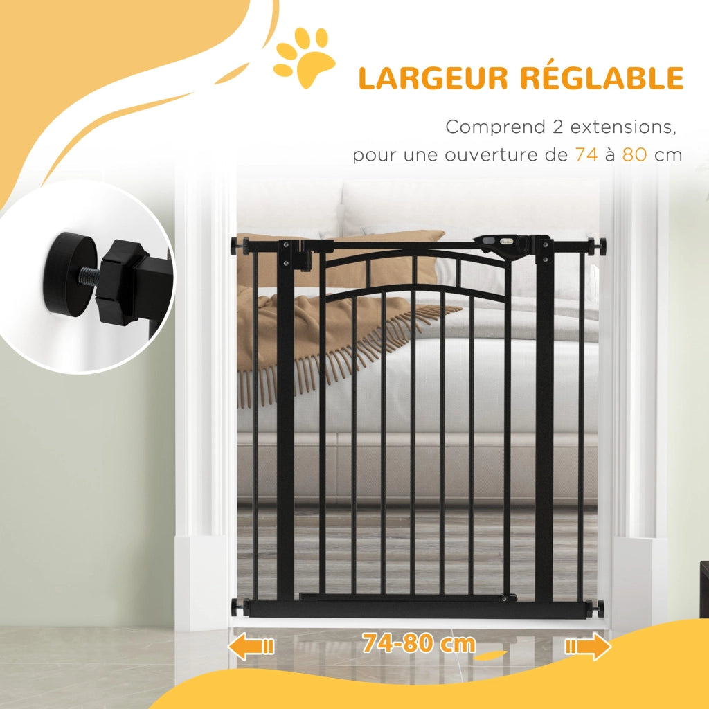 Barriera di sicurezza per cani ¨C Minimal ¨C Nero 74-80x76 cm