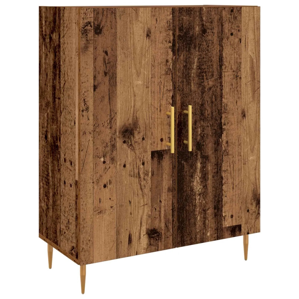 Credenza | Madia | Buffet da pranzo | Armadio da pranzo Legno vecchio 69,5 x 34 x 180 cm Legno multistrato