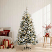 Albero di Natale Artificiale con Palline 150 cm 150 LED 3466190