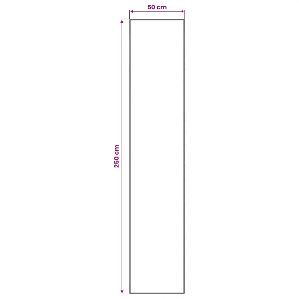 Runner Tappeto LESAKA Nero e bianco 50 x 250 cm 42045362