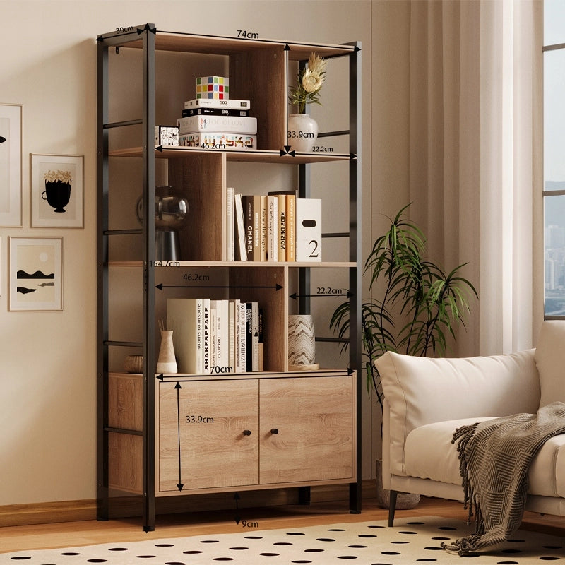 Libreria moderna e versatile in stile loft con mobili con serratura