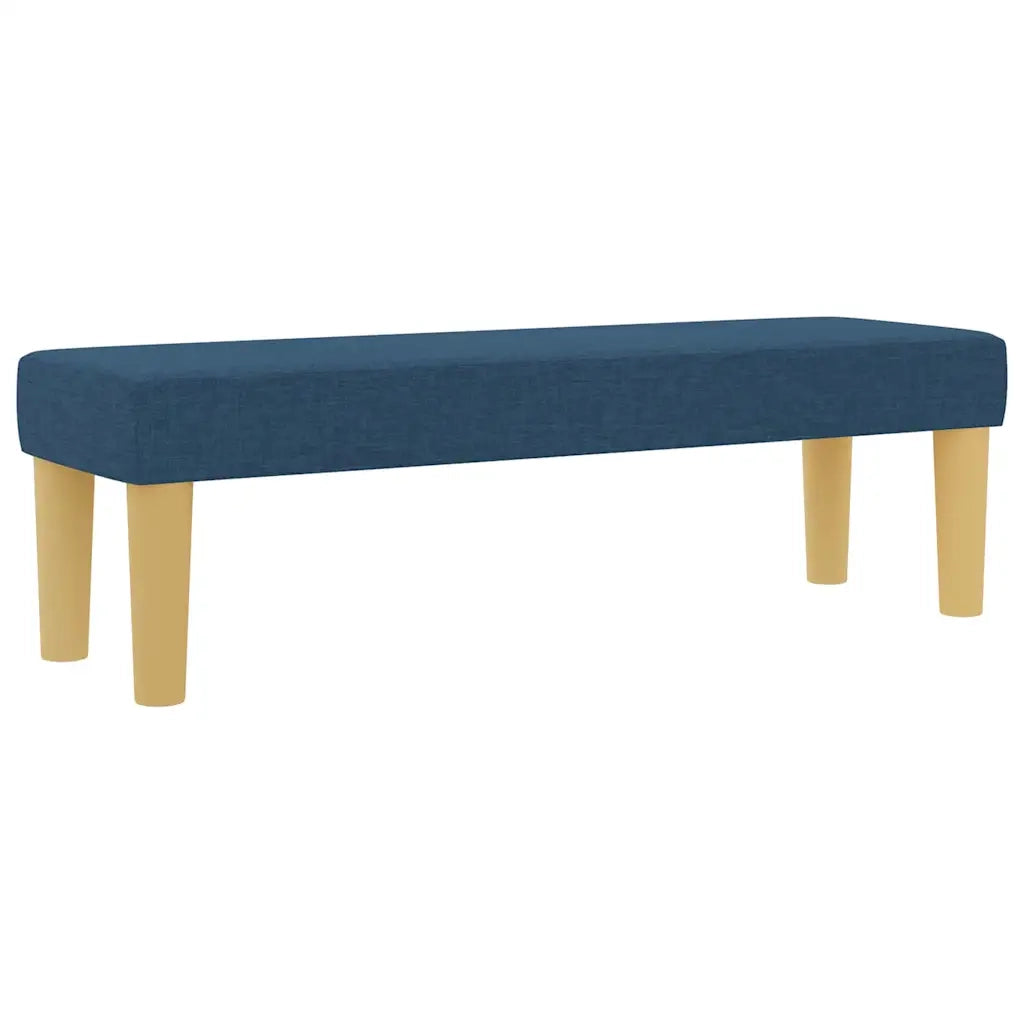 Letto a molle con materasso Blu 120 x 200 cm Tessuto