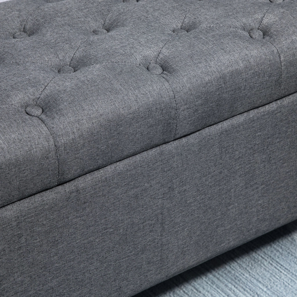Divanetto con cassetti ¨C Minimal ¨C Grigio scuro 100x40x44 cm