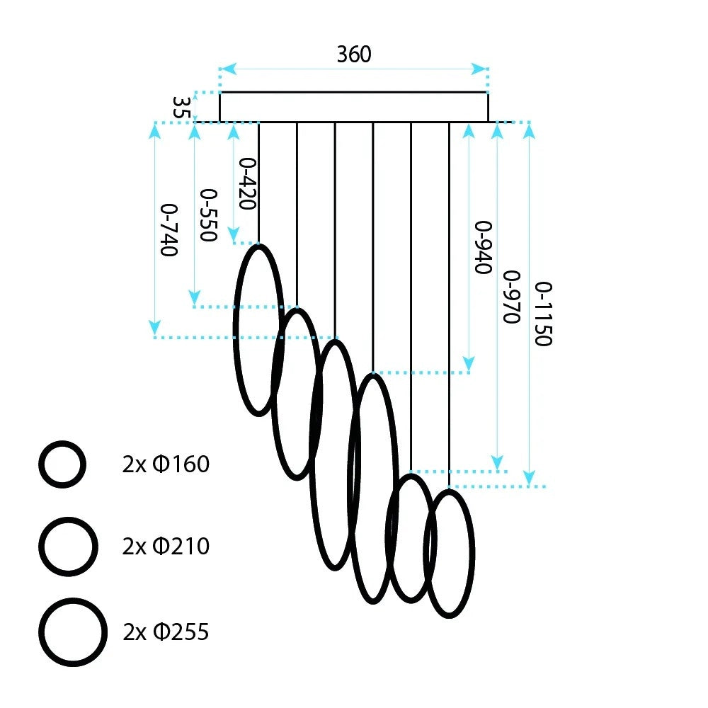 Lampada A Sospensione Da Soffitto App1921-cp Black