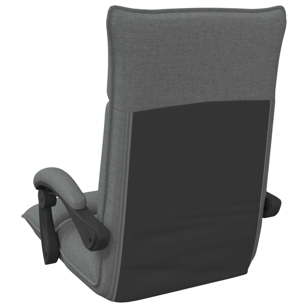Sedia da Pavimento Grigio scuro 66 x 66 x 80 cm Tessuto 42028195