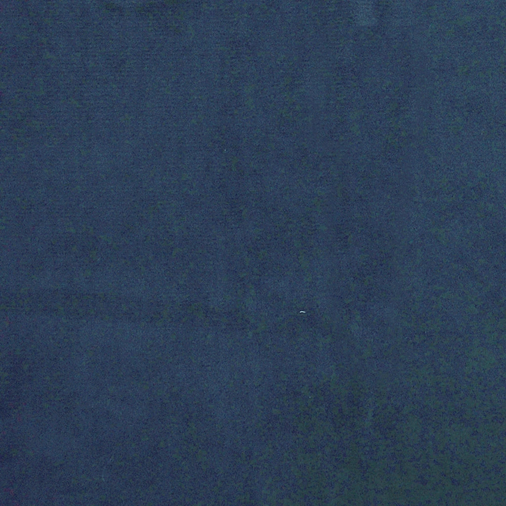 Sgabello Rotondo Blu in Velluto 340254