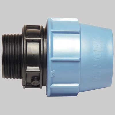 RACCORDO DIRITTO MASCHIO PLASTICA  20 x 3/4     UNIDELTA