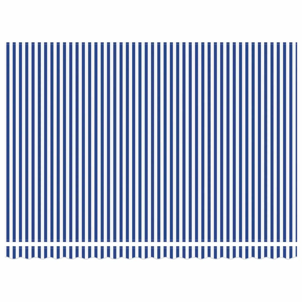 Tenda retrattile manuale Blu e Bianco 4 × 3 m 3420249