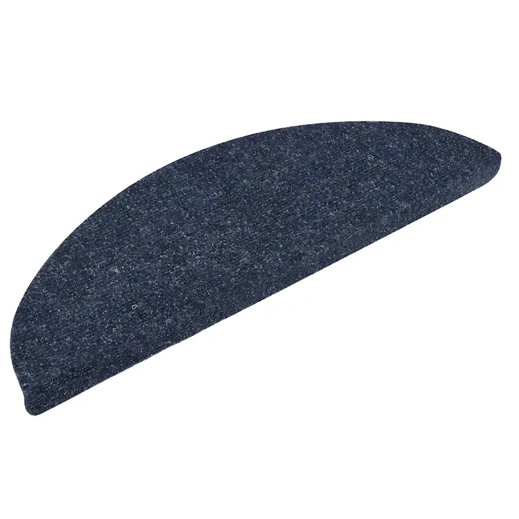 Tappetini per scale autoadesivi 5 pz | Gradini per Scale 56x17x3 cm blu semicircolari