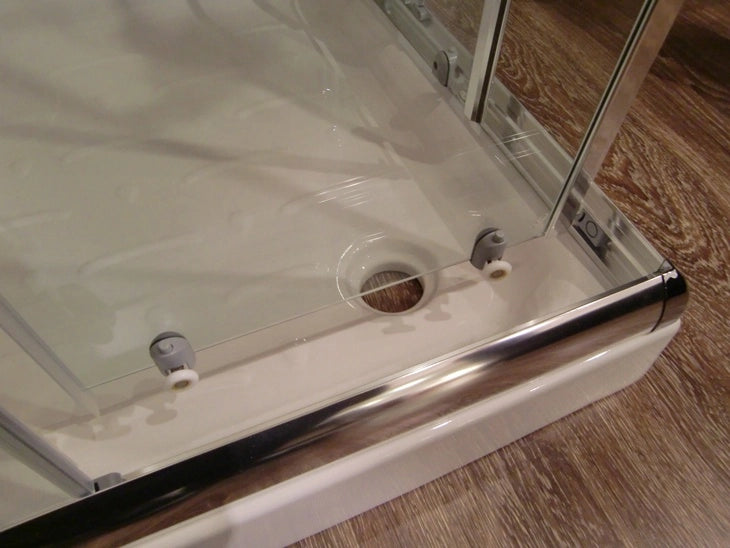 Box Doccia Due Lati Scorrevole, in Cristallo 6mm h190cm Ponza Opaco 6mm,140x140cm