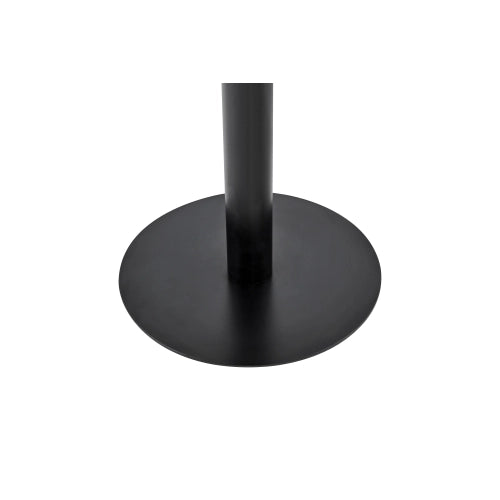 Tavolino rotondo ?60 cm con piano effetto marmo in MDF e bordo dorato