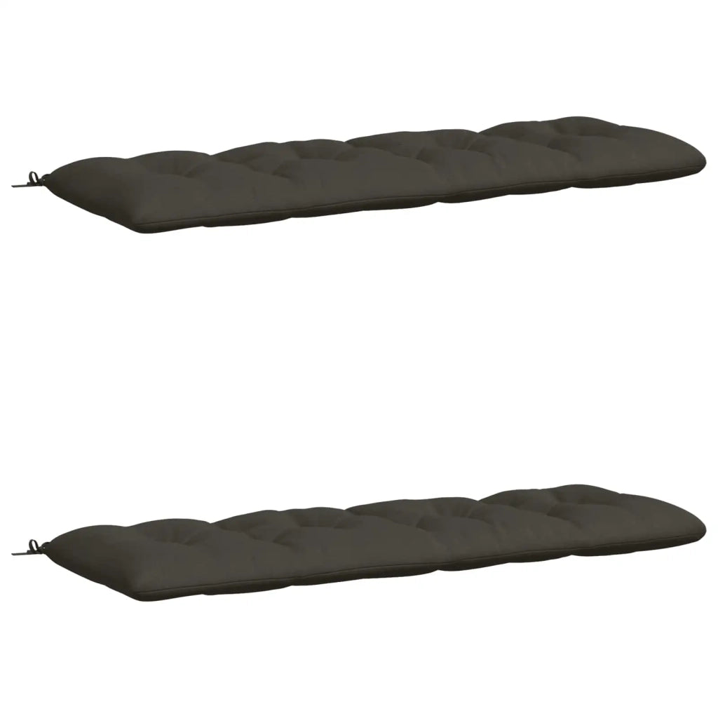 Cuscini per Panchina VIANEN 2 pz 100% Poliestere Antracite 953033