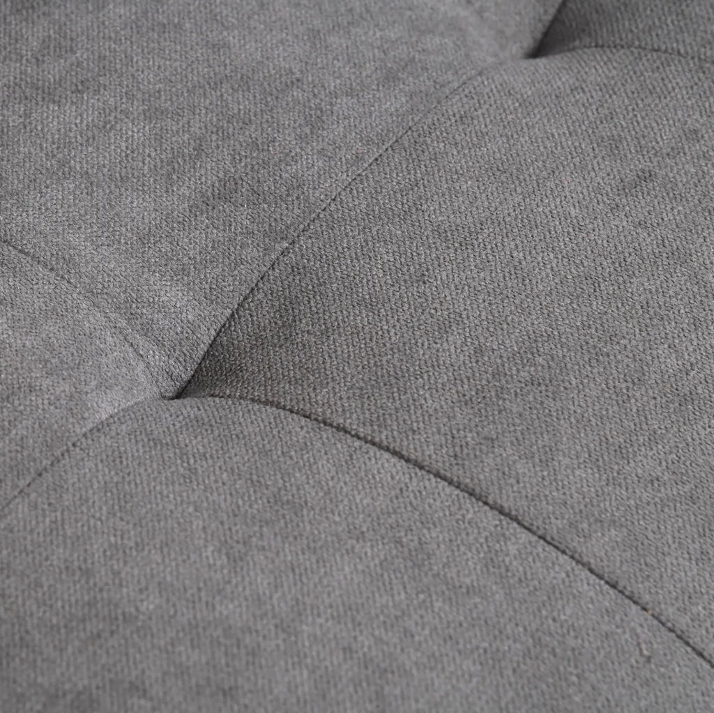 Divano 2 Posti con Vano Contenitore 117 x 62 x 78 cm Grigio - Ideale per Soggiorno Camera da Letto e Studio