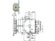SERRATURA TRIPLICE DA INFILARE CON SCROCCO CIL. EU. BLINDATE 2151PEN  mm.60 SX (2151PEN11)    CR