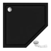 Piatto Doccia Acrilico Rea Diamond Black 90x90