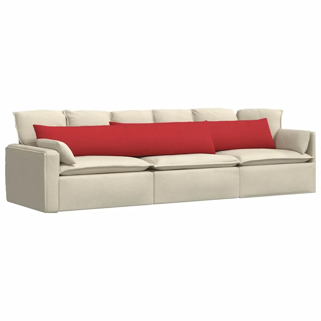 Cuscini da Divano 2 pcs Rosso 200 x 40 cm Tessuto 42013880