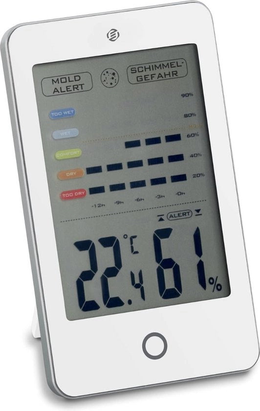 Termometro e igrometro digitale per interni - Misuratore di temperatura e umidità per ambienti domestici