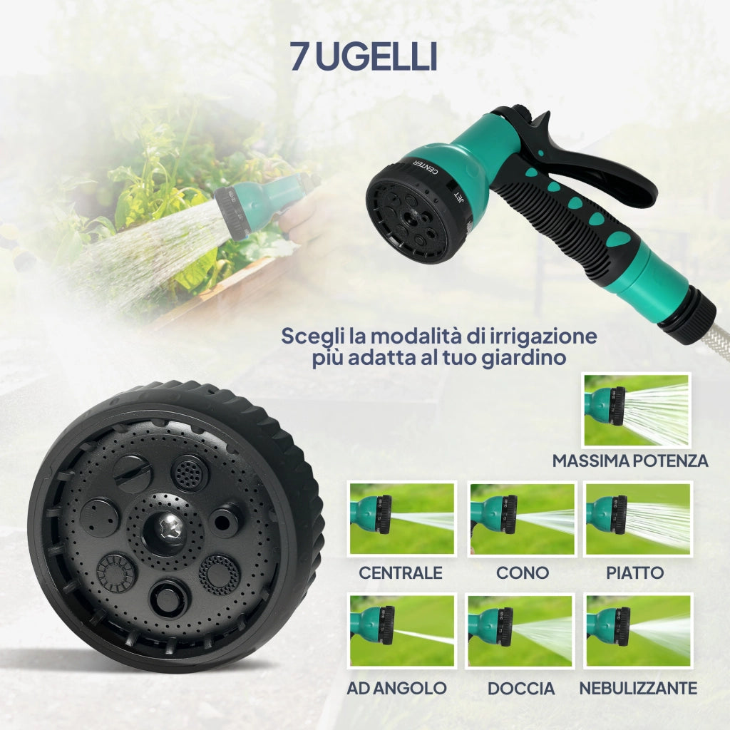 Avvolgitubo Automatico ¨C Zephmum ¨C Grigio Lunghezza 25+2 m