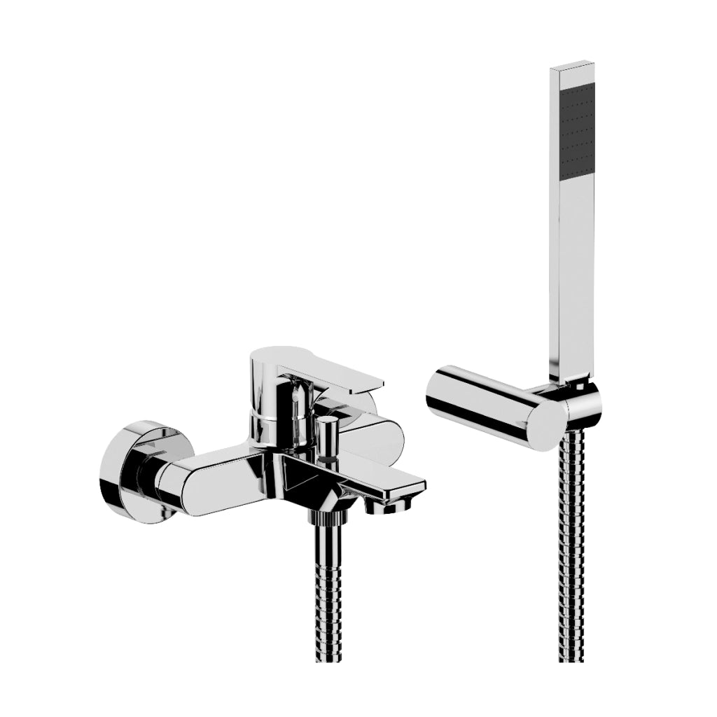 MONOCOMANDO VASCA ESTERNA CON ACCESSORI LINEA ICON- Cromo- MARIA- pezzi 1