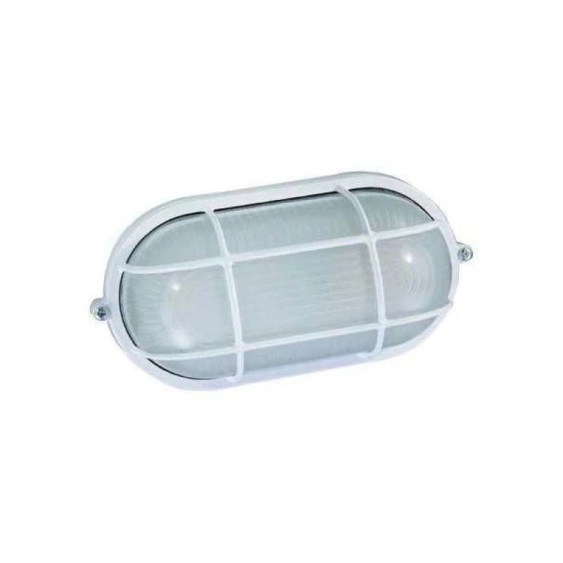 Plafoniera Ovale E 27 - 60 W Colore Bianco