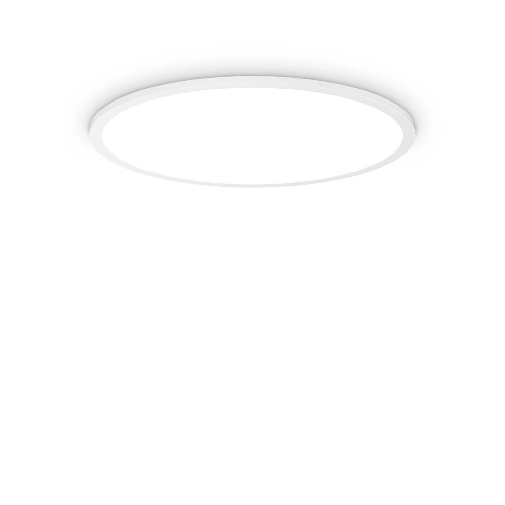 Plafoniera Moderna Fly Slim Alluminio-Plastiche Bianco Led 53W 3000K D60Cm