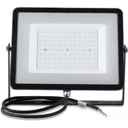 Trade Shop - V-tac Faro Faretto Led Smd 10w 20w 30w 50w 100w Slim Da Esterno Ip65 Colore Nero - -bianco Caldo-50 Watt