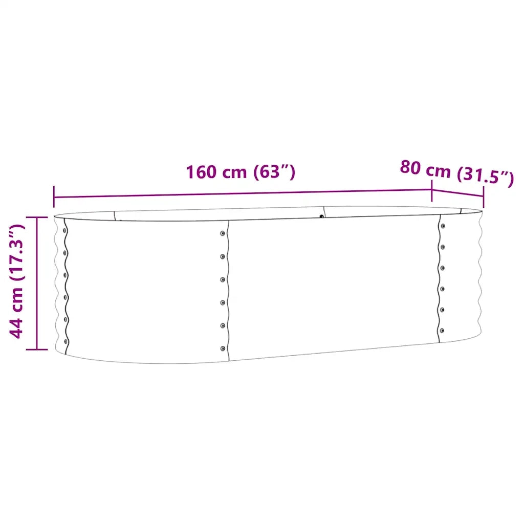 Letto Rialzato Marrone 160 x 80 x 44 cm Acciaio 42008140