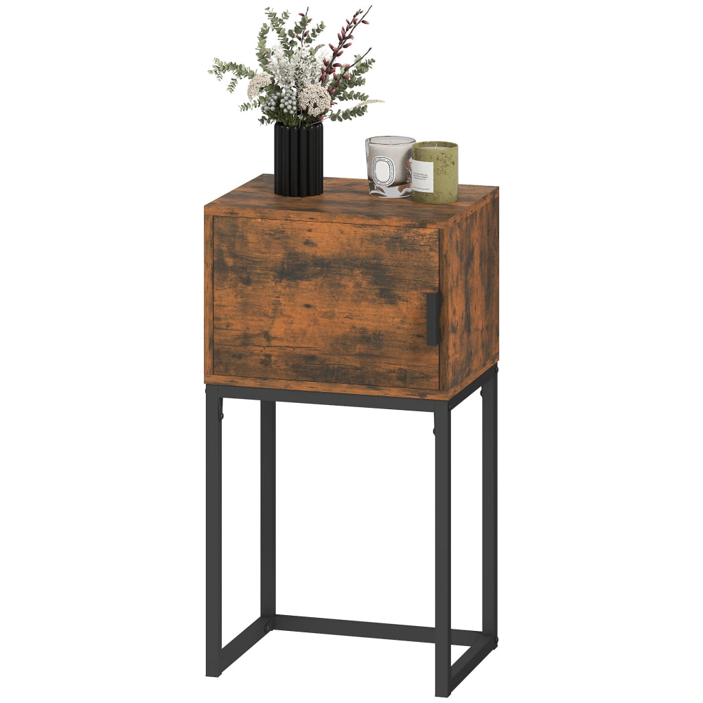 Tavolino console ¨C Minimal ¨C marrone rustico 40x30x76