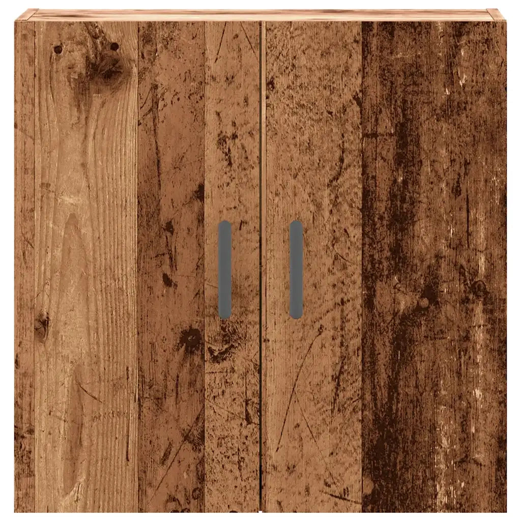 Mobiletto a parete con finitura effetto legno anticato 60 x 31 x 60 cm pratico spazio contenitivo funzione espositiva legno composito finitura effetto legno anticato 02_0051138