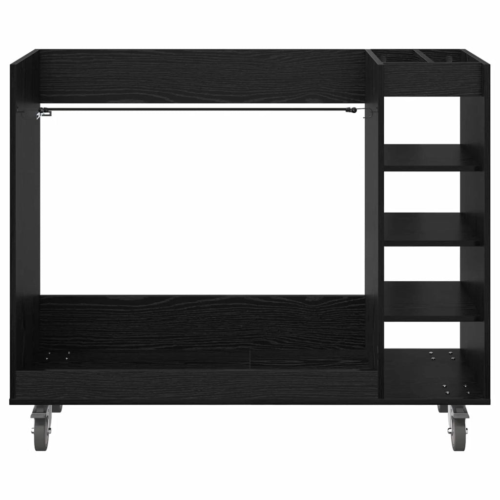 Armadio per Golf con ruota Rovere Nero 120 x 45 x 98 cm CFW4785352