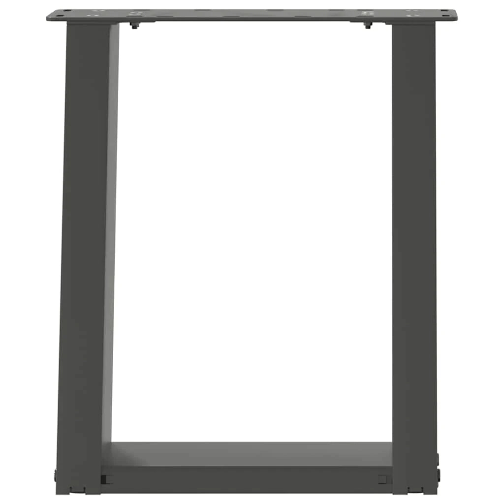 Set di 2 gambe per tavolino da caffè angolate dal design moderno 38 x 43 cm in acciaio antracite 02_0057046