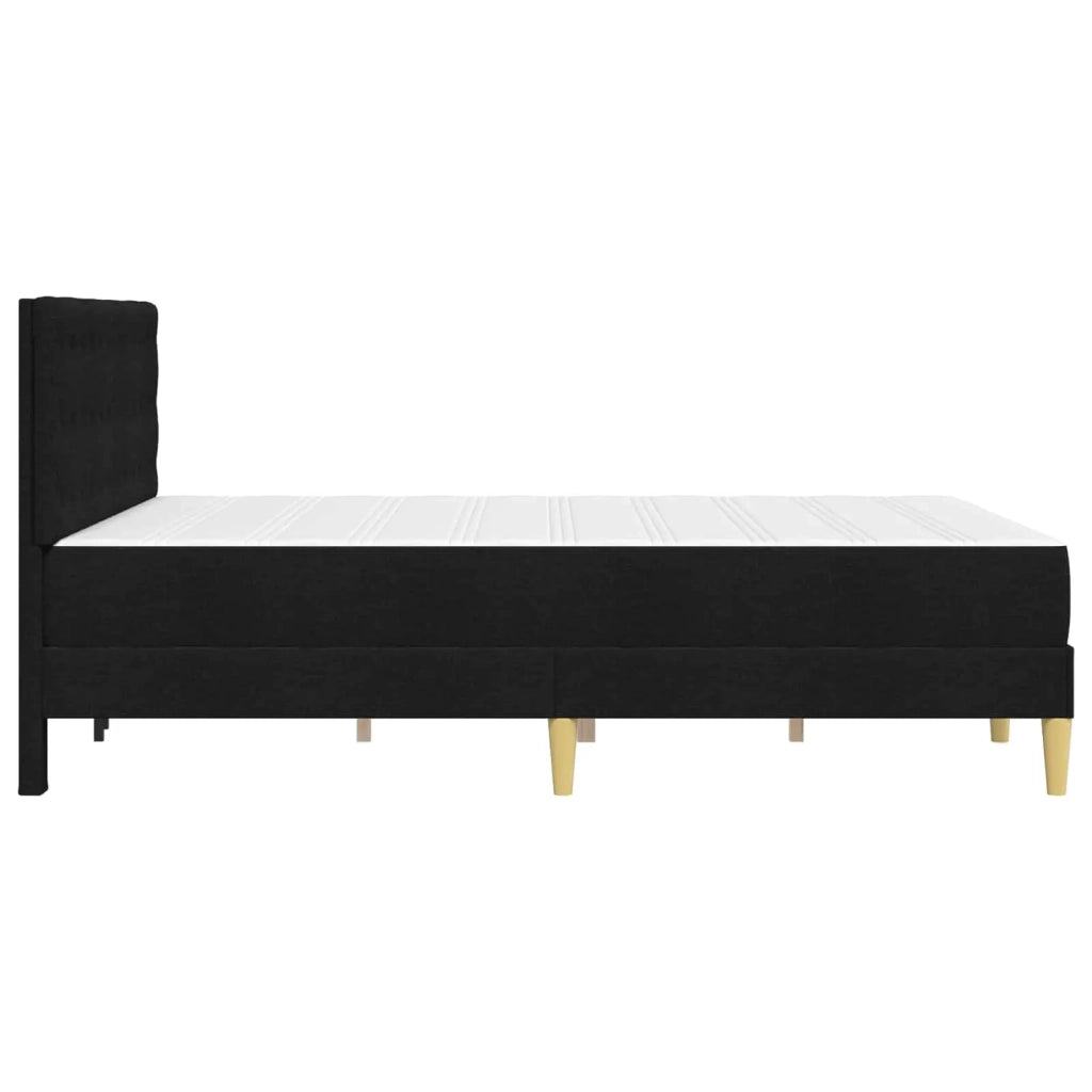 Struttura letto con materasso Nero 140 x 200 cm Tessuto 3415115