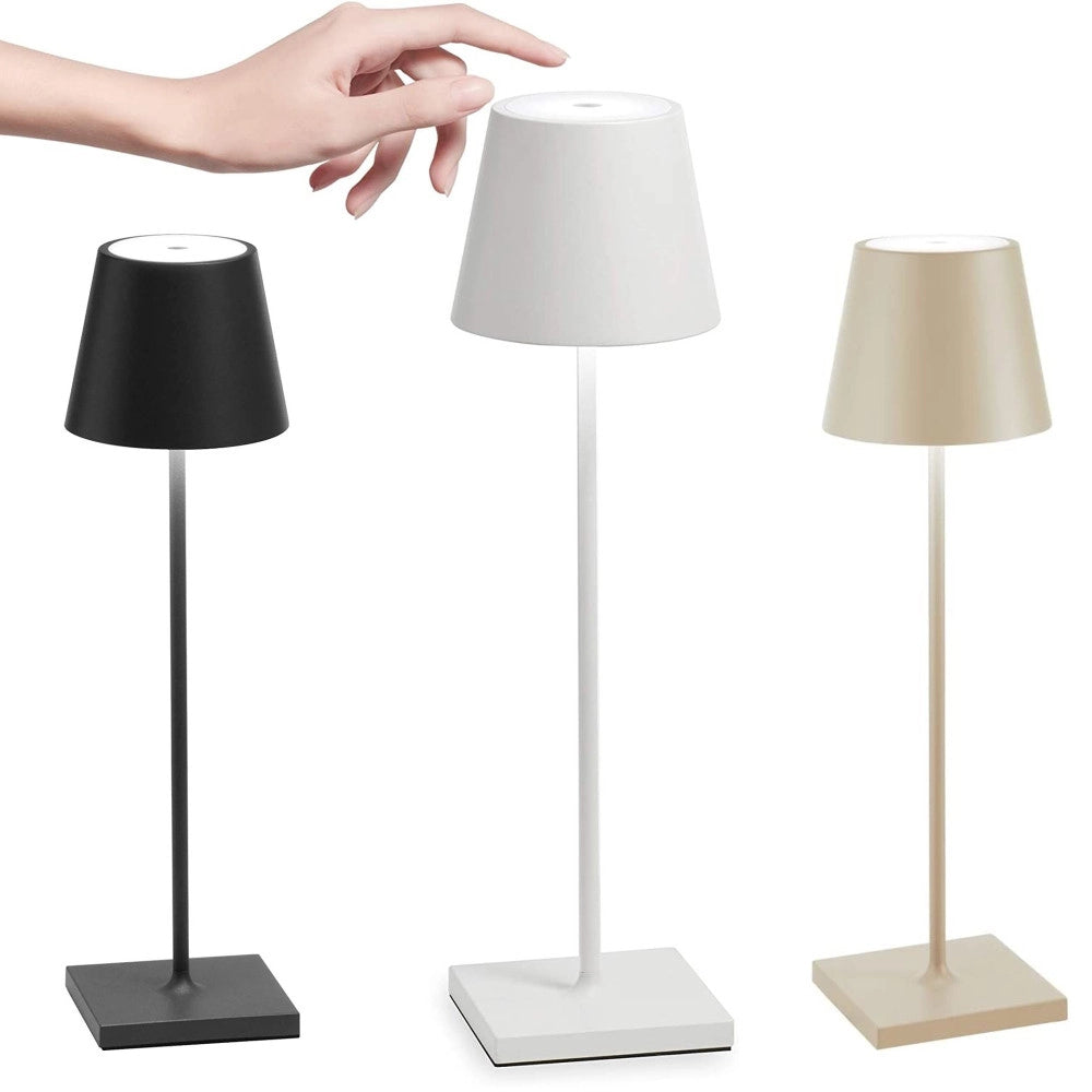 Lampada Tavolo Led Senza Fili Ricaricabile Usb Per Interno Esterno Luce Calda  Bianco       