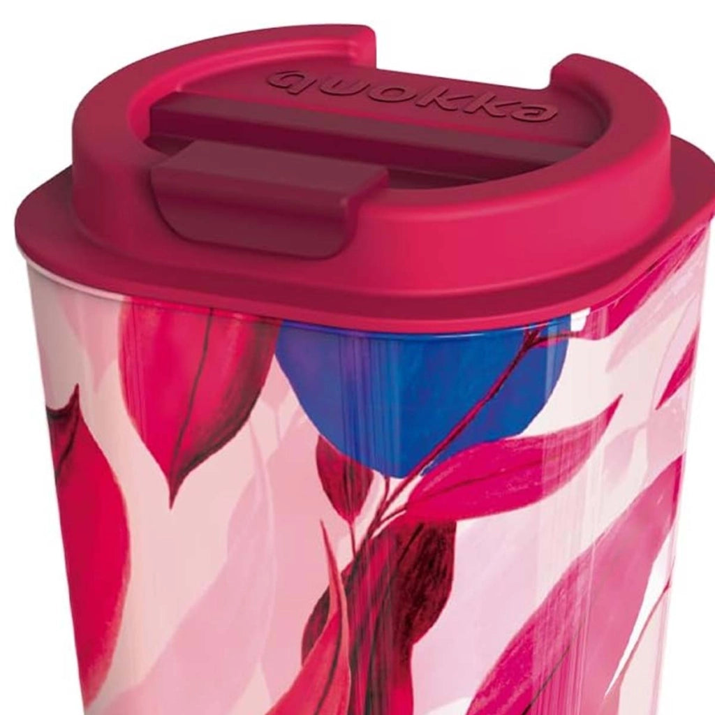 Bicchiere Termico 450ml Doppia Parete Antifuoriuscita Ermetico senza BPA Rosa Quokka