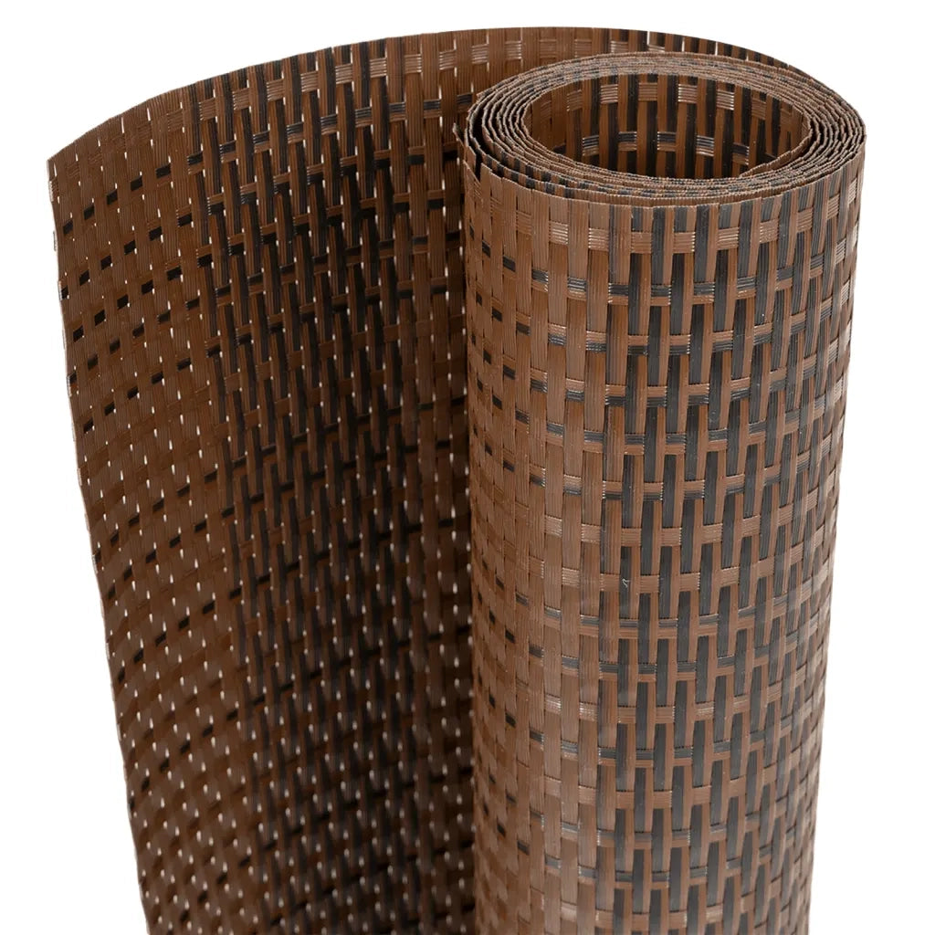 Schermo da balcone | Paravento da Balcone Marrone e Nero 600x80 cm in Polyrattan
