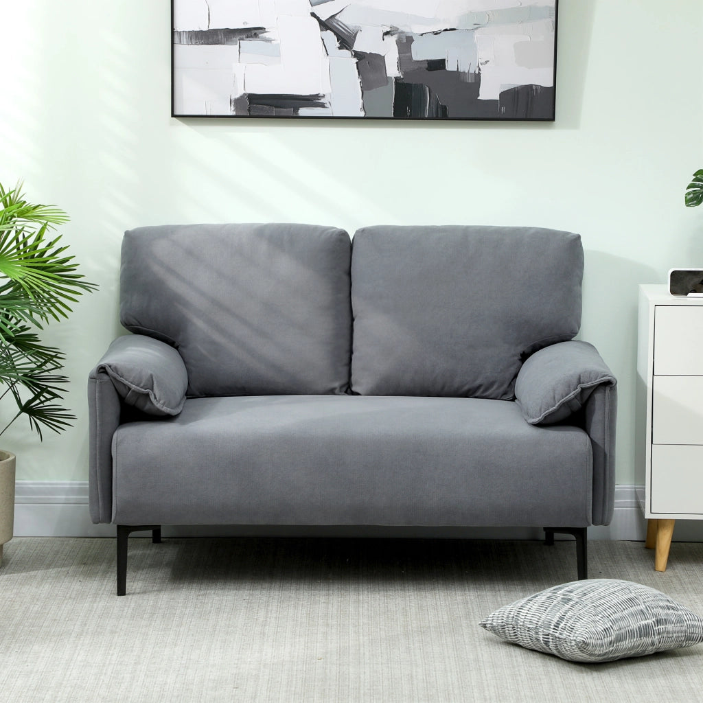 Divano 2 posti ¨C Minimal ¨C Tessuto velluto nero