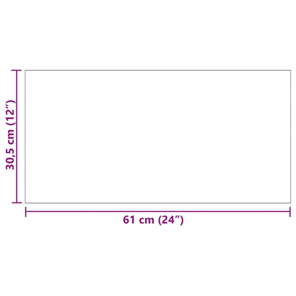 Plance per Pavimenti in PVC Autoadesive 30,5 x 61 cm 28 pz PVC CFW9125582