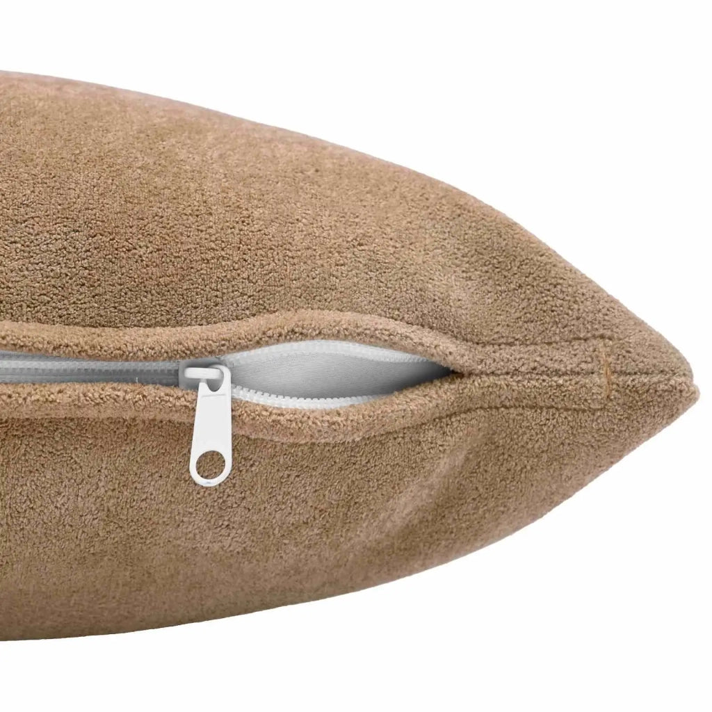 Cuscino con cuscino HEERLEN 6 pz Tortora Fleece in microfibra 924668