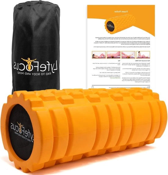 Foam Roller a Pressione Multipla con 3 Malle Uniche per Spasmo Muscolare - Approvato da Specialisti per Massaggio Sportivo per Terapia di Tissuto Profondo - Con Tasca Portatile